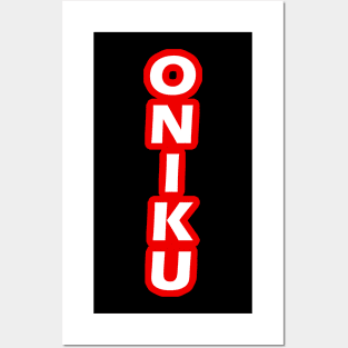 ONIKU: Vertical In Red Posters and Art